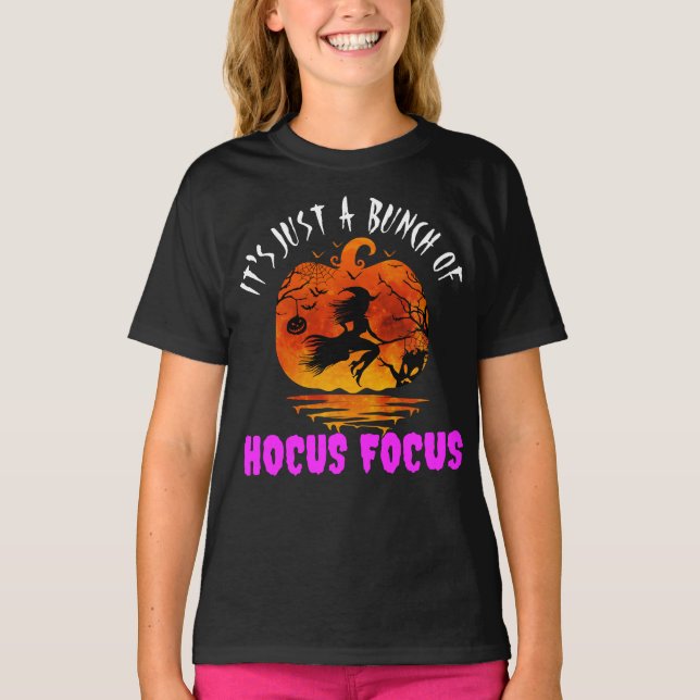 Camiseta Es sólo un montón de Hocus Pocus Pumpkin Halloween (Anverso)