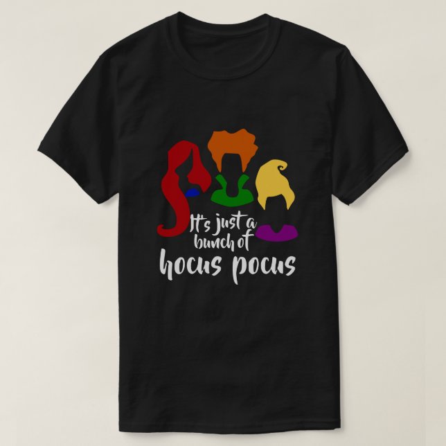 Camiseta Es sólo un montón de Hocus Pocus Shirt Halloween (Diseño del anverso)