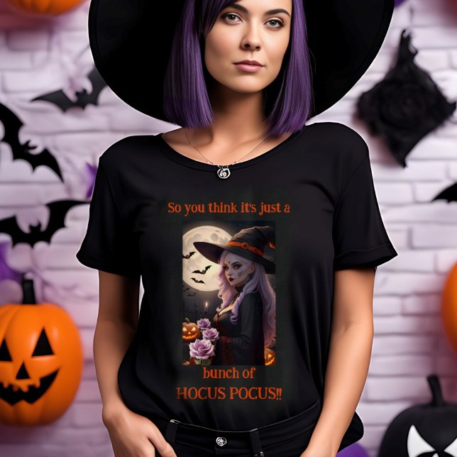 Camiseta Es sólo un montón de la Bruja de Halloween de HOCU (Subido por el creador)