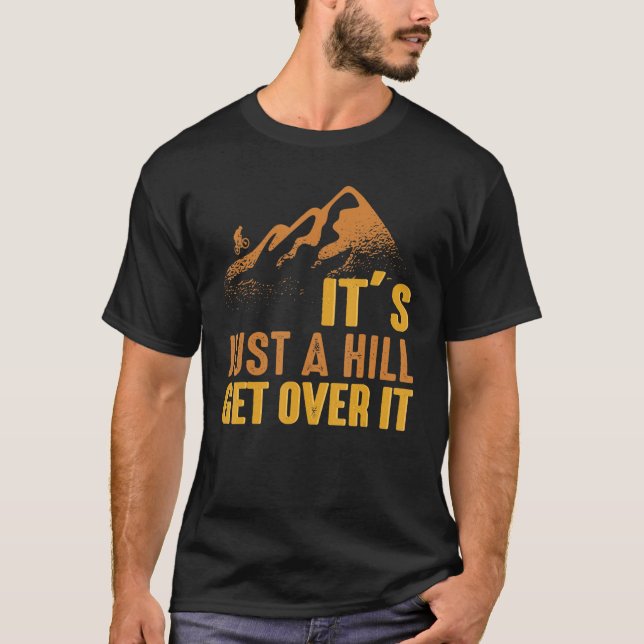 Camiseta Es Sólo Una Bicicleta De Montaña Hombres En Bicicl (Anverso)