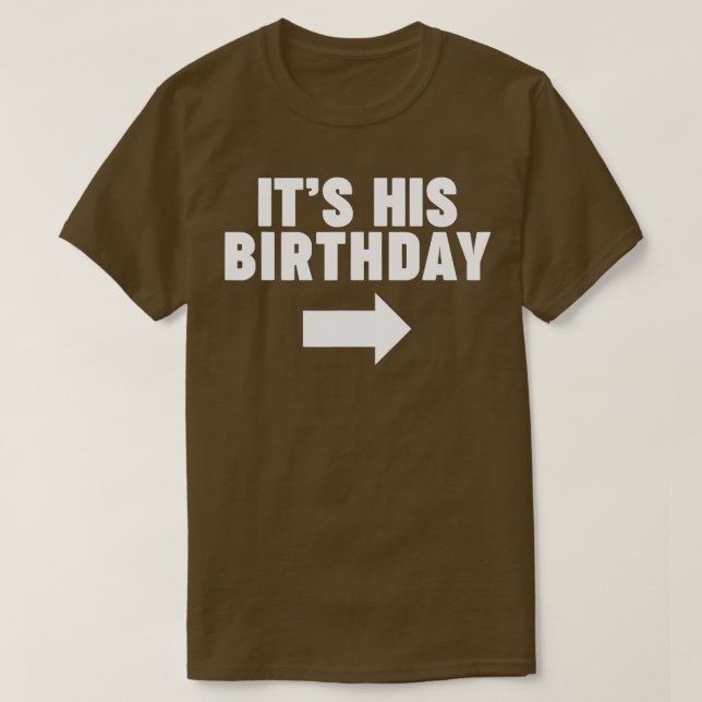 Camiseta Es su cumpleaños 1 (Diseño del anverso)