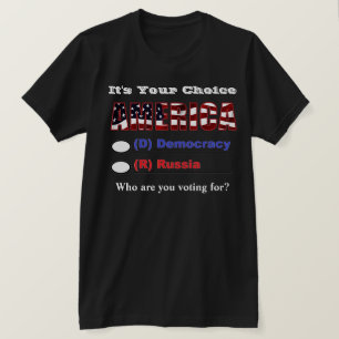 Camiseta Es su elección AMÉRICA. ¿Por quién votas?