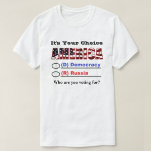 Camiseta Es su elección AMÉRICA. ¿Por quién votas?