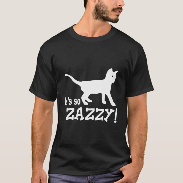 Camiseta Es tan Zazzy - Gato amante (Anverso)