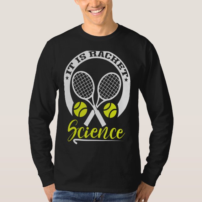 Camiseta Es Tenis De Ciencia De Racket (Anverso)