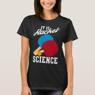 Camiseta Es Tenis De La Ciencia De Racket Pong Table