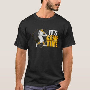 Camiseta Es tiempo de juego - Béisbol (amarillo)