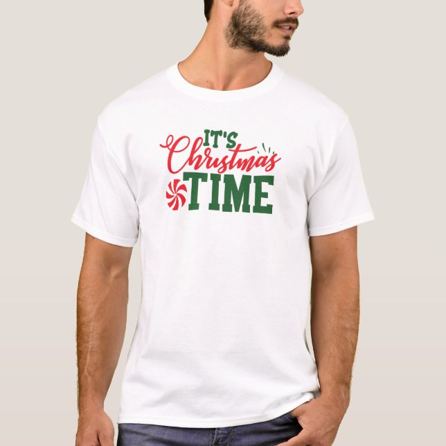 Camiseta Es tiempo de Navidades (Anverso)