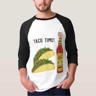 Camiseta ES TIEMPO DE TACO lindo tacos salsa picante