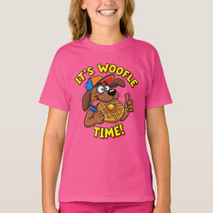 Camiseta Es Tiempo de Woofle Juego de Palabras de Perro
