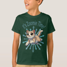 Camiseta Es tiempo de Zoomie Gato Tan Bicolor
