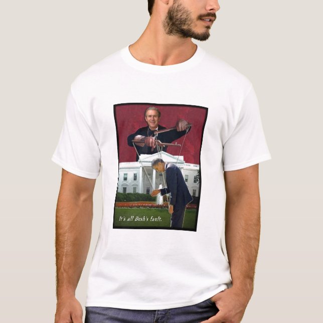 Camiseta Es toda la falta de Bush (Anverso)