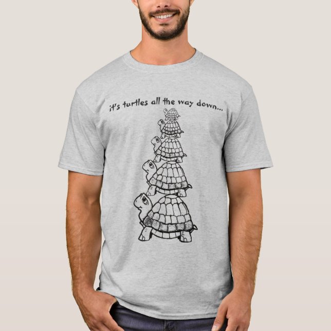 Camiseta es tortugas hasta el final abajo de… (Anverso)