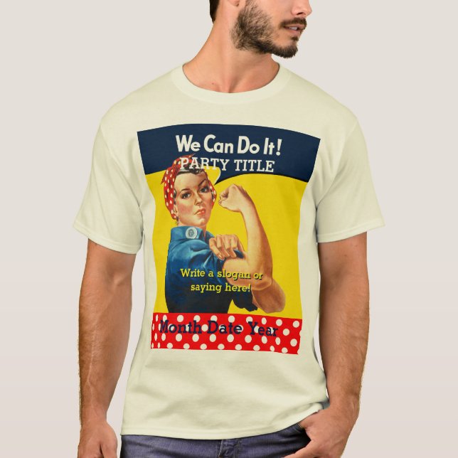Camiseta Es tu Fiesta Rosie Tee personalizarlo (Anverso)