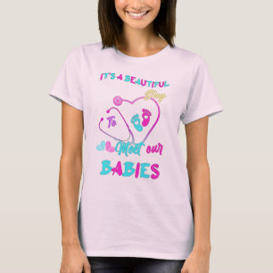 Camiseta "Es un bello día conocer a nuestros bebés - lindo 