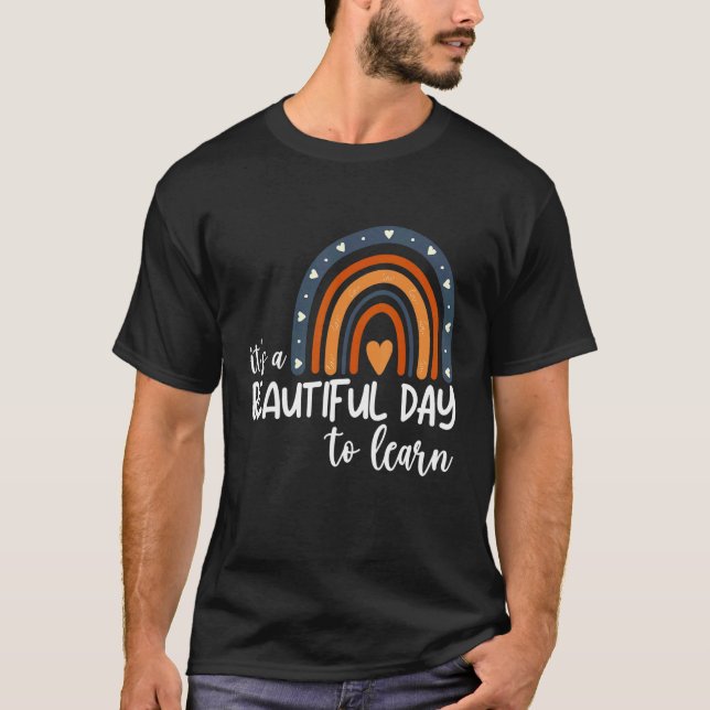 Camiseta Es un bello día para aprender a enseñar (Anverso)