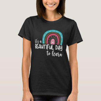Camiseta Es un bello día para aprender a profesores de cami