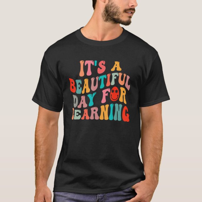 Camiseta Es un bello día para aprender la escuela de profes (Anverso)
