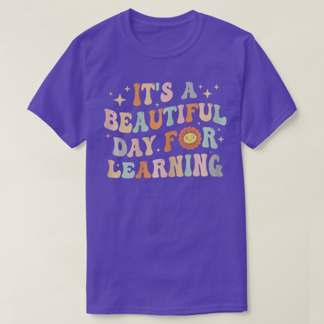 Camiseta Es un bello día para aprender la escuela de profes (Diseño del anverso)