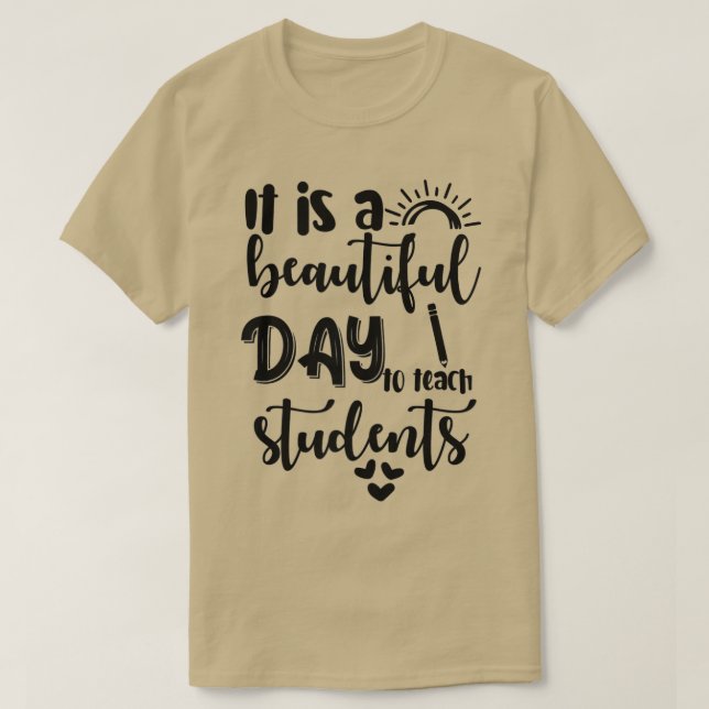 Camiseta Es un bello día para aprender la escuela de profes (Diseño del anverso)
