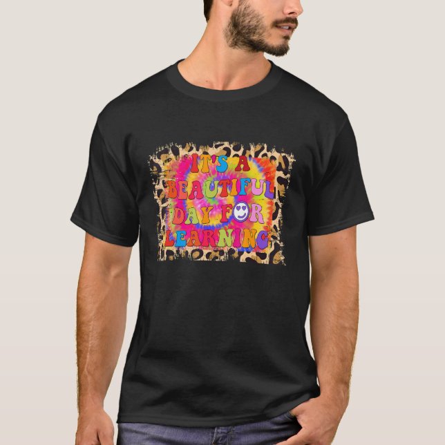 Camiseta Es un bello día para aprender la escuela de profes (Anverso)