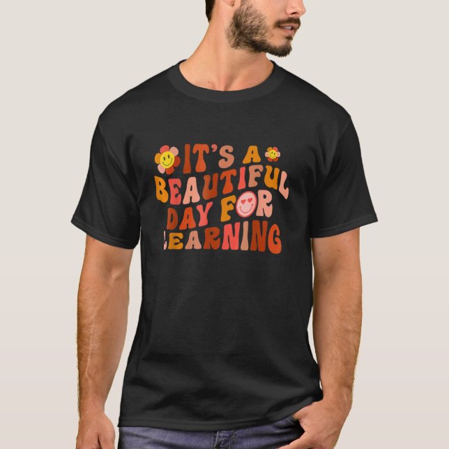 Camiseta Es un bello día para aprender la escuela de profes (Anverso)