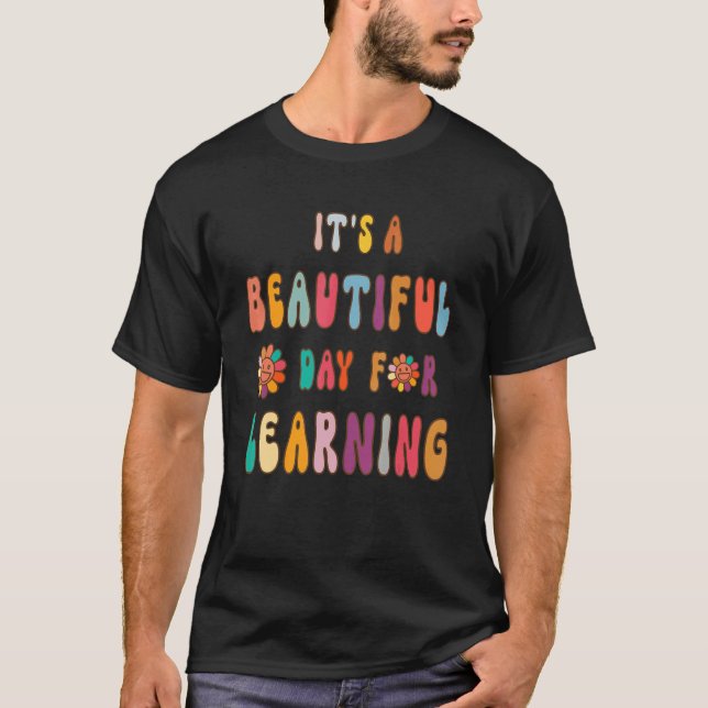 Camiseta Es un bello día para aprender la escuela de profes (Anverso)
