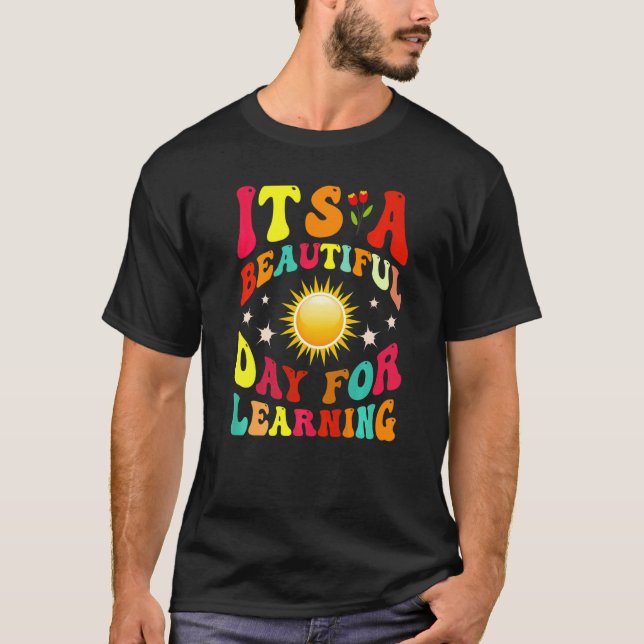 Camiseta Es un bello día para aprender la escuela de profes (Anverso)