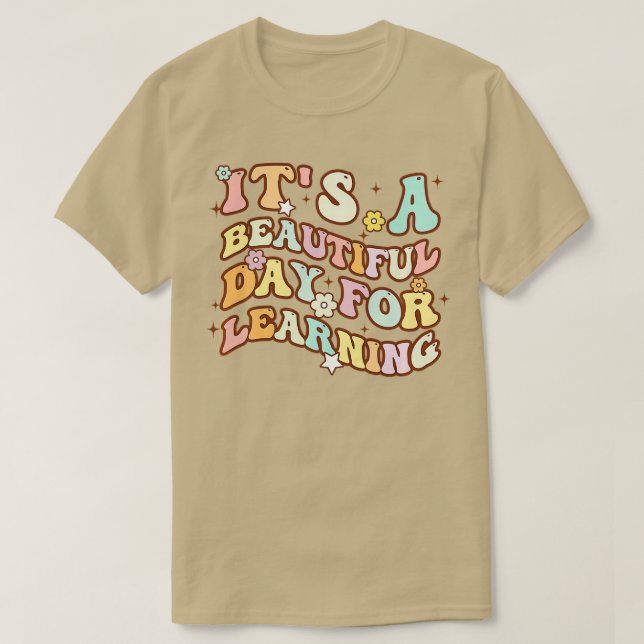 Camiseta Es un bello día para aprender la escuela de profes (Diseño del anverso)