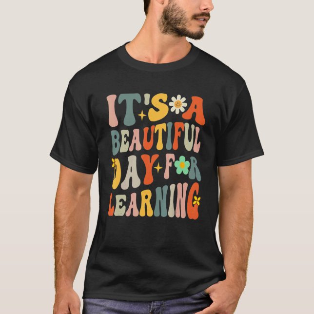 Camiseta Es un bello día para aprender la escuela de profes (Anverso)