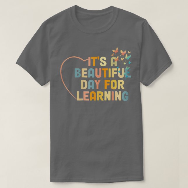 Camiseta Es un bello día para aprender la escuela de profes (Diseño del anverso)