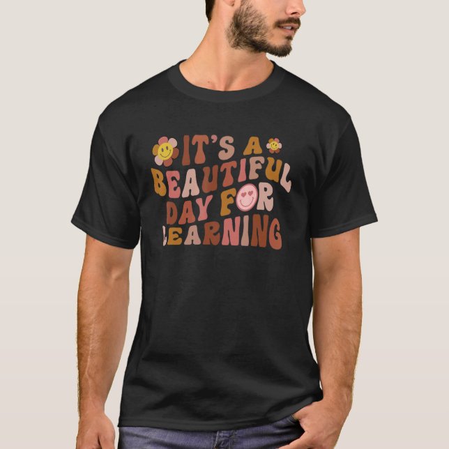 Camiseta Es un bello día para aprender la escuela de profes (Anverso)