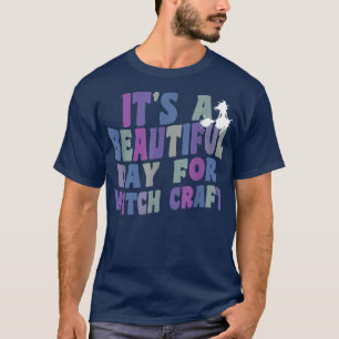 Camiseta Es un bello día para la bruja retro de brujería