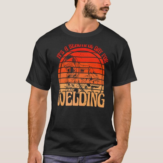 Camiseta Es un bello día para soldar (Anverso)