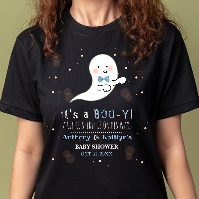 Camiseta ¡Es un Boo-y! Baby Shower de Little Spirit Hallowe (Subido por el creador)