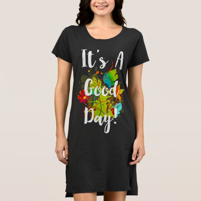 Camiseta Es un buen día Abstract Floral (Anverso)