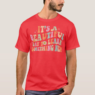 Camiseta Es Un Buen Día Para Aprender Algo Nuevo Retro De V
