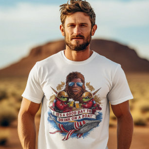 CAMISETA ES UN BUEN DÍA PARA BEBER EN UN BARCO