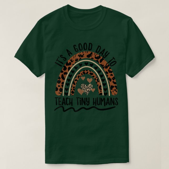 Camiseta Es Un Buen Día Para Enseñar A Los Pequeños Humanos (Diseño del anverso)