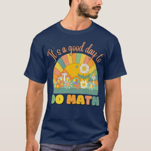Camiseta Es Un Buen Día Para Hacer Math Math Teacher Retro 
