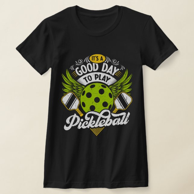 Camiseta Es un buen día para jugar al jugador de bolas de b (Distribución)