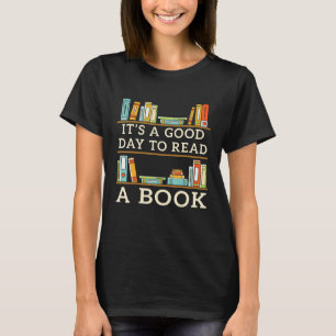 Camiseta Es un buen día para leer el libro Bookworm Bibliop