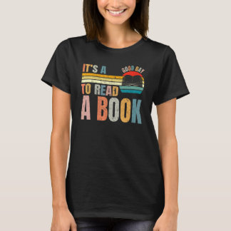 Camiseta Es un buen día para leer la biblioteca de libros