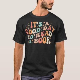 Camiseta Es Un Buen Día Para Leer La Biblioteca Retro Cute 