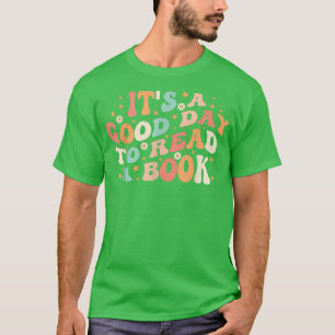 Camiseta Es un buen día para leer la biblioteca retro de li