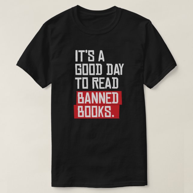 Camiseta Es un buen día para leer libros prohibidos (Diseño del anverso)