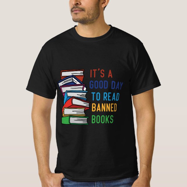 Camiseta Es un buen día para leer libros prohibidos para mu (Anverso)