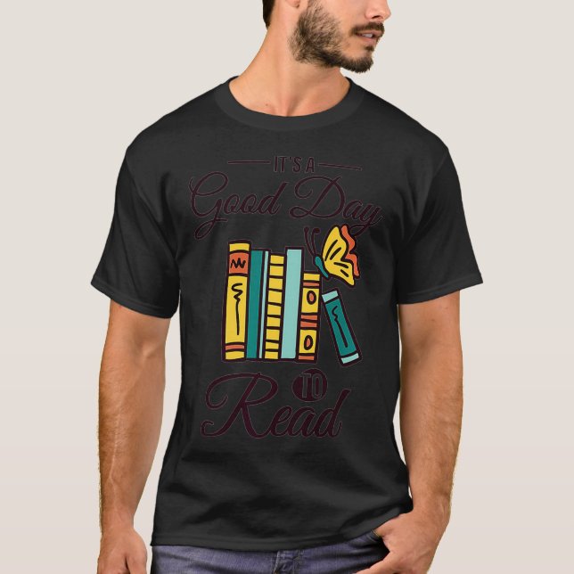 Camiseta Es un buen día para leer Premium (Anverso)