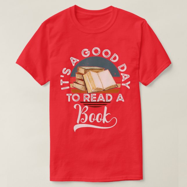 Camiseta Es un buen día para leer un libro (2) (Diseño del anverso)