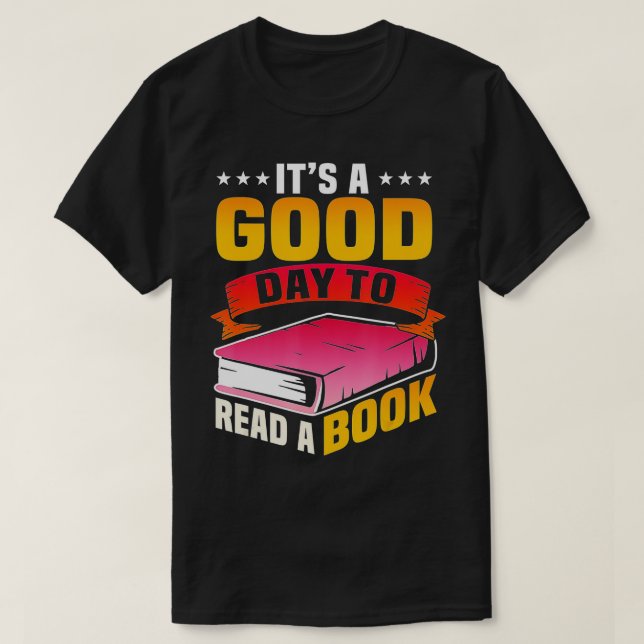 Camiseta Es un buen día para leer un libro (2) (Diseño del anverso)